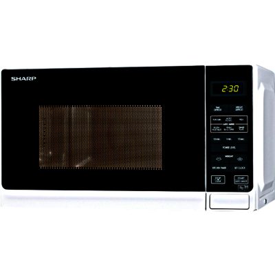 Sharp R272WM Compact Touch Control Microwave in White